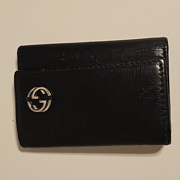 Gucci Black leather 6 key wallet/ pouch - Picture 1 of 12